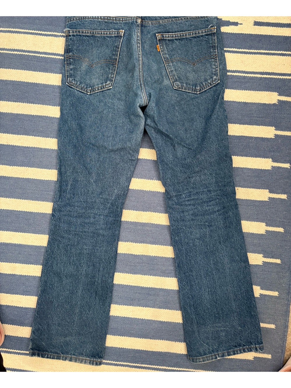 VINTAGE made in the USA Levi’s 517 orange tab 32x32 mens jeans - Picture 5 of 8